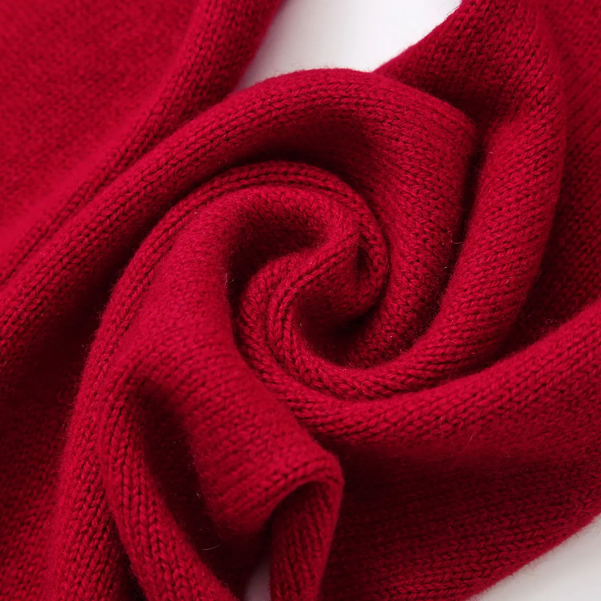 100% Wool Elegant Ribbed Scarves