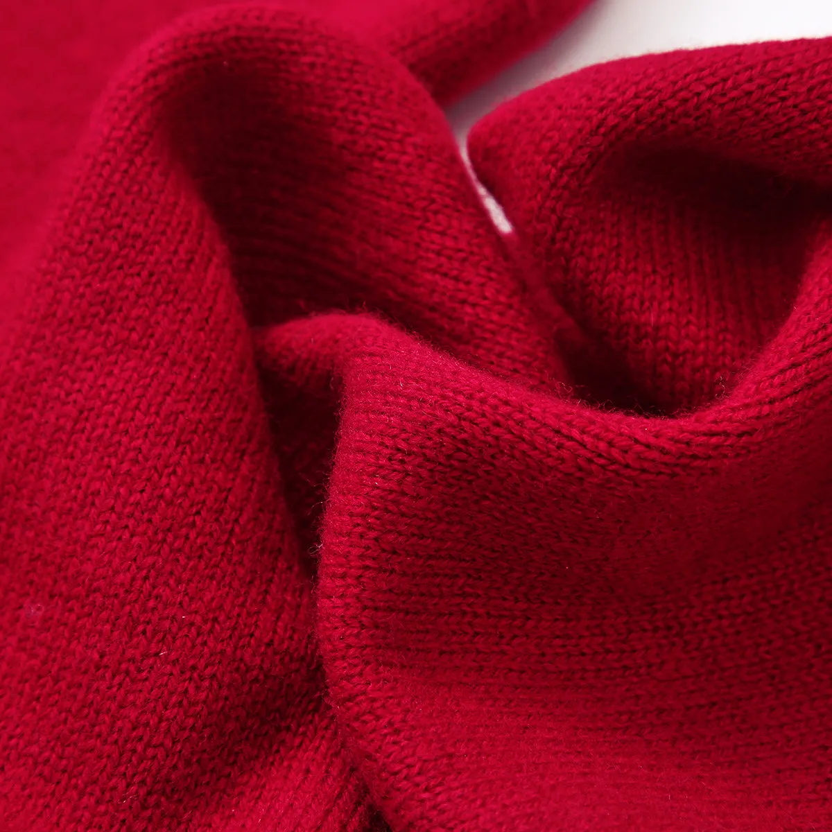 100% Wool Elegant Ribbed Scarves