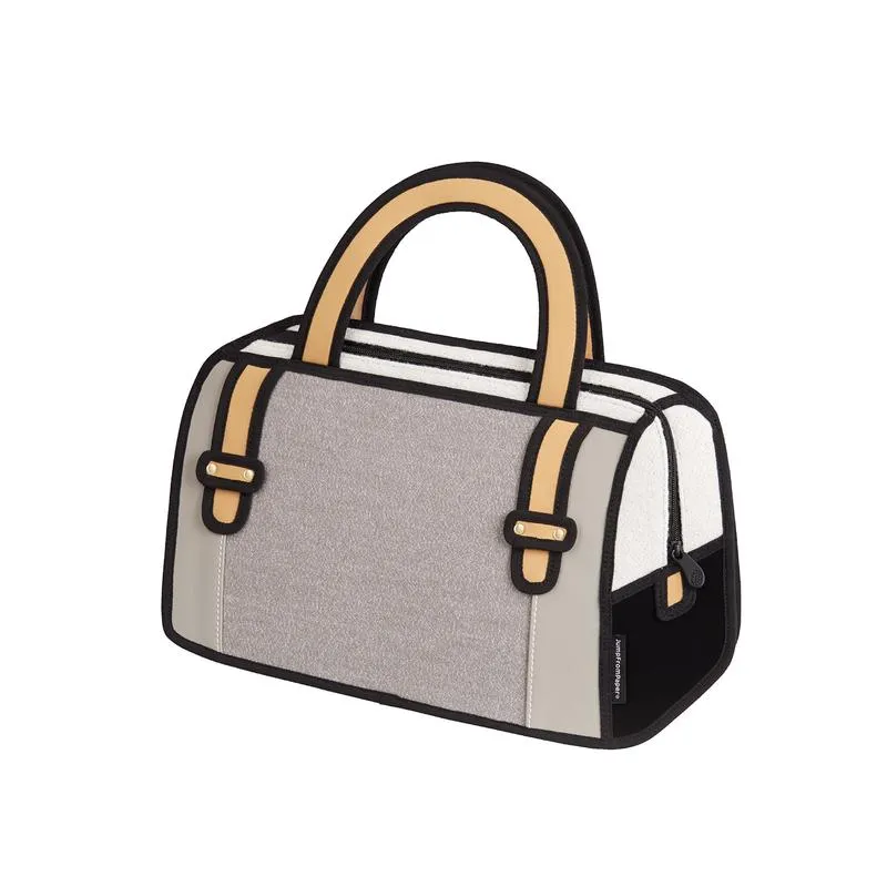 2d Handbag Woolen Grey