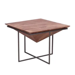 A&B Home Wood and Iron Occasional Table