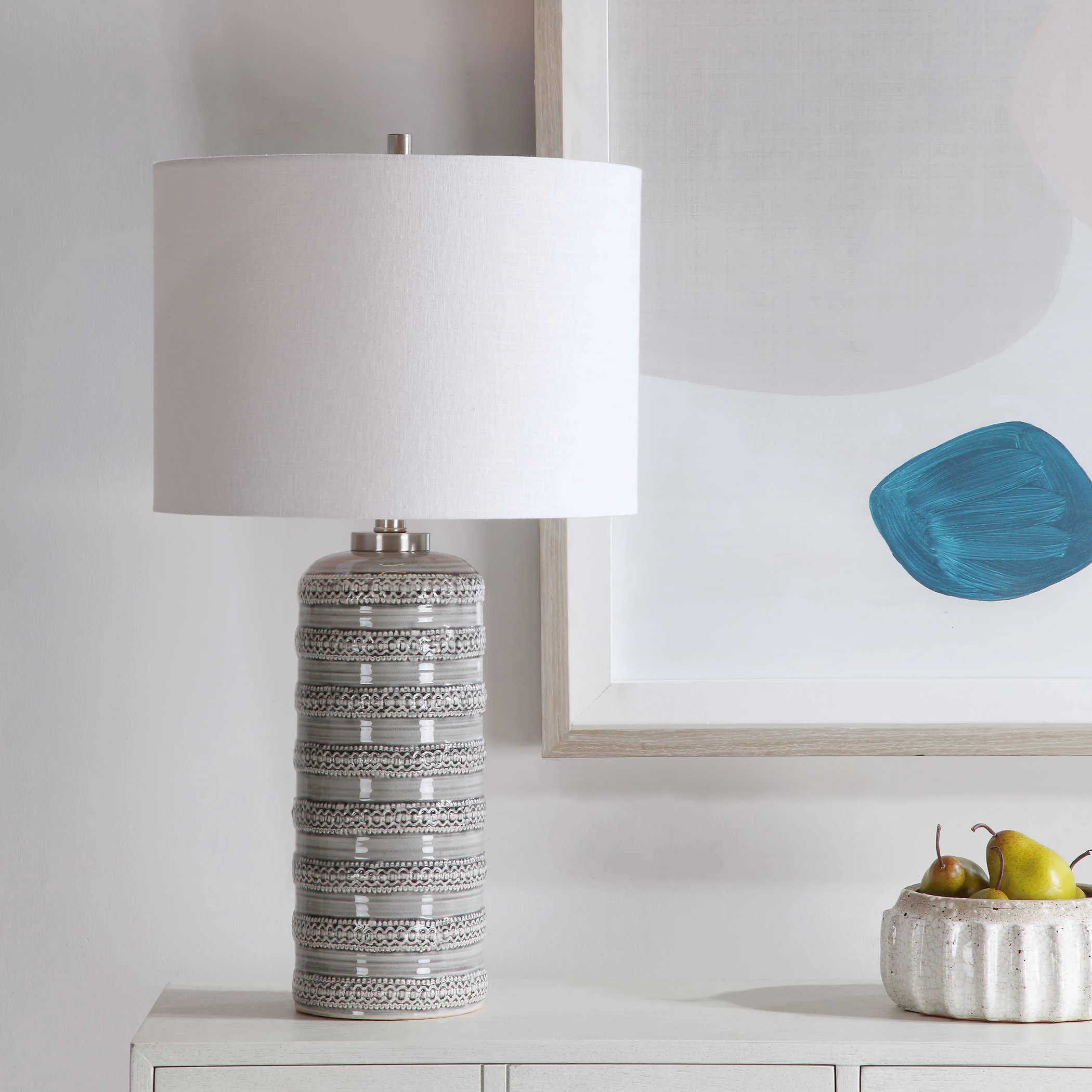 Alenon Light Gray Table Lamp