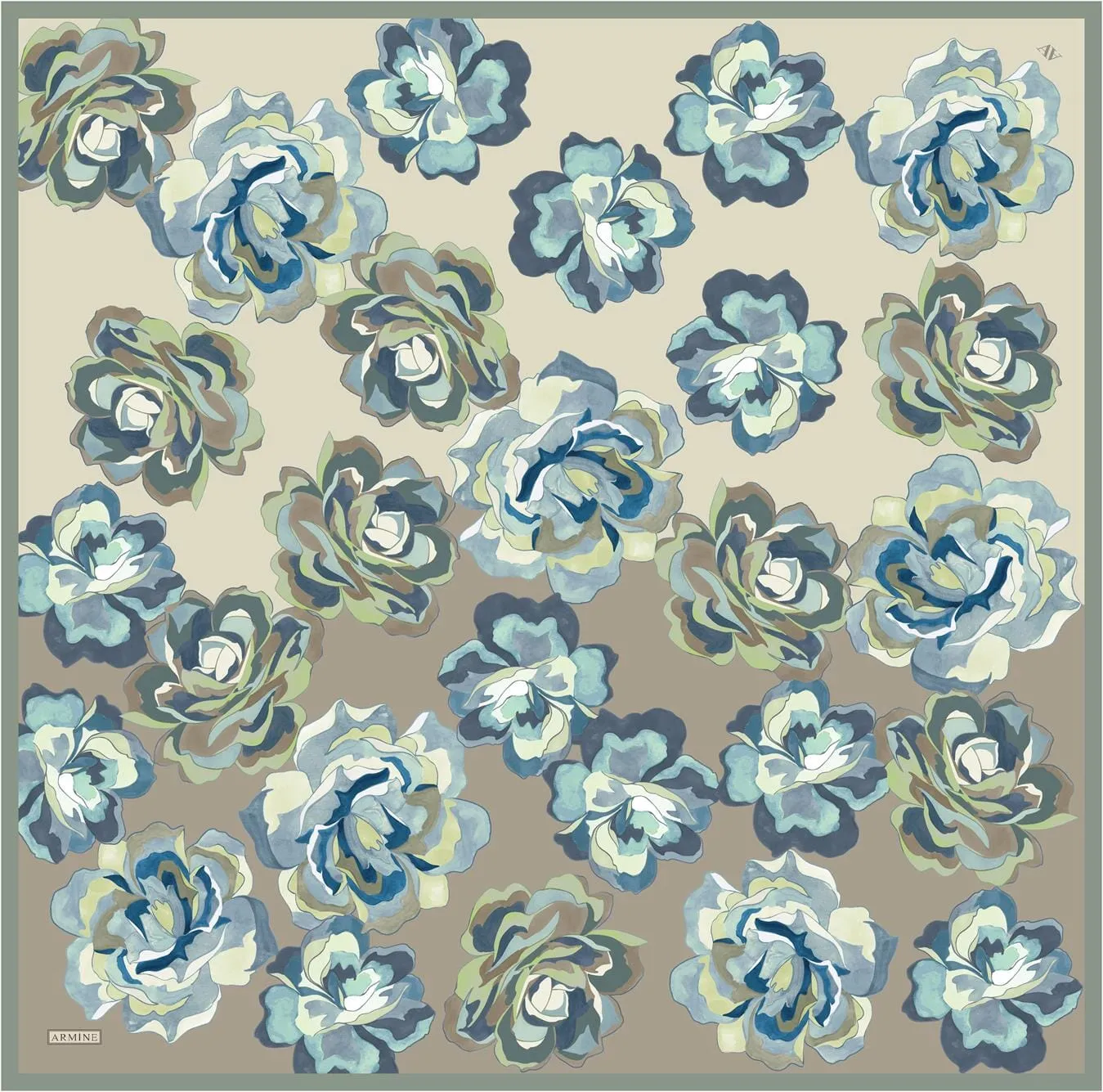 Armine Blooming Elegance Silk Scarf #36