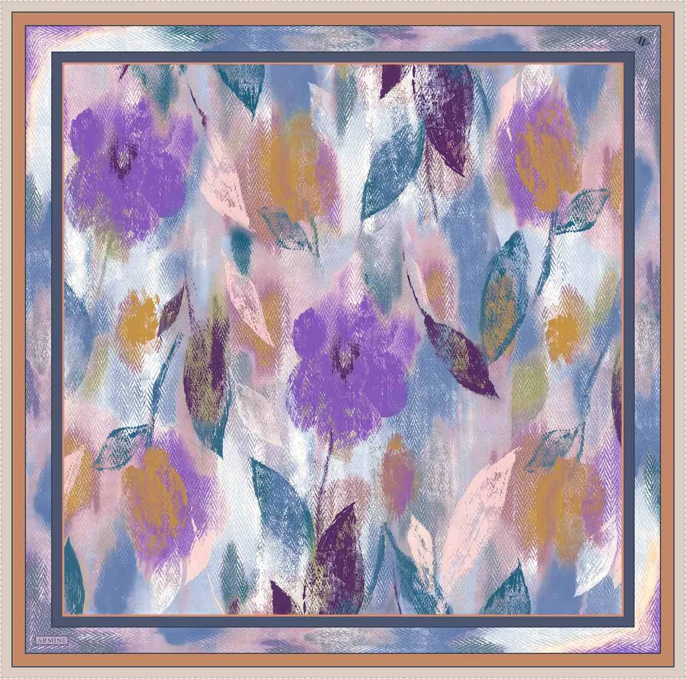 Armine Elara Floral Silk Scarf #31