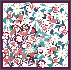 Armine Savannah Floral Silk Scarf #60