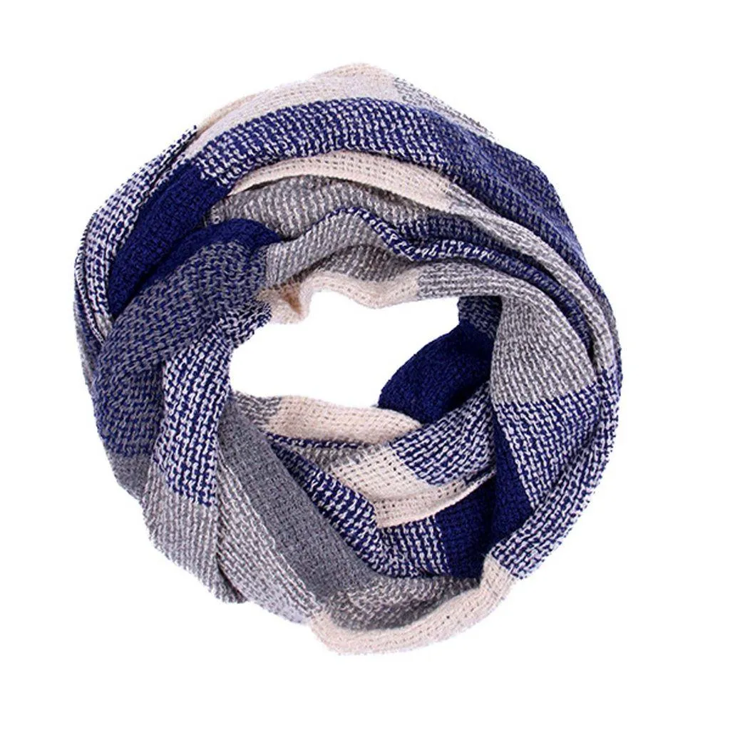 Basket Weave Lightweight Box Check Snood