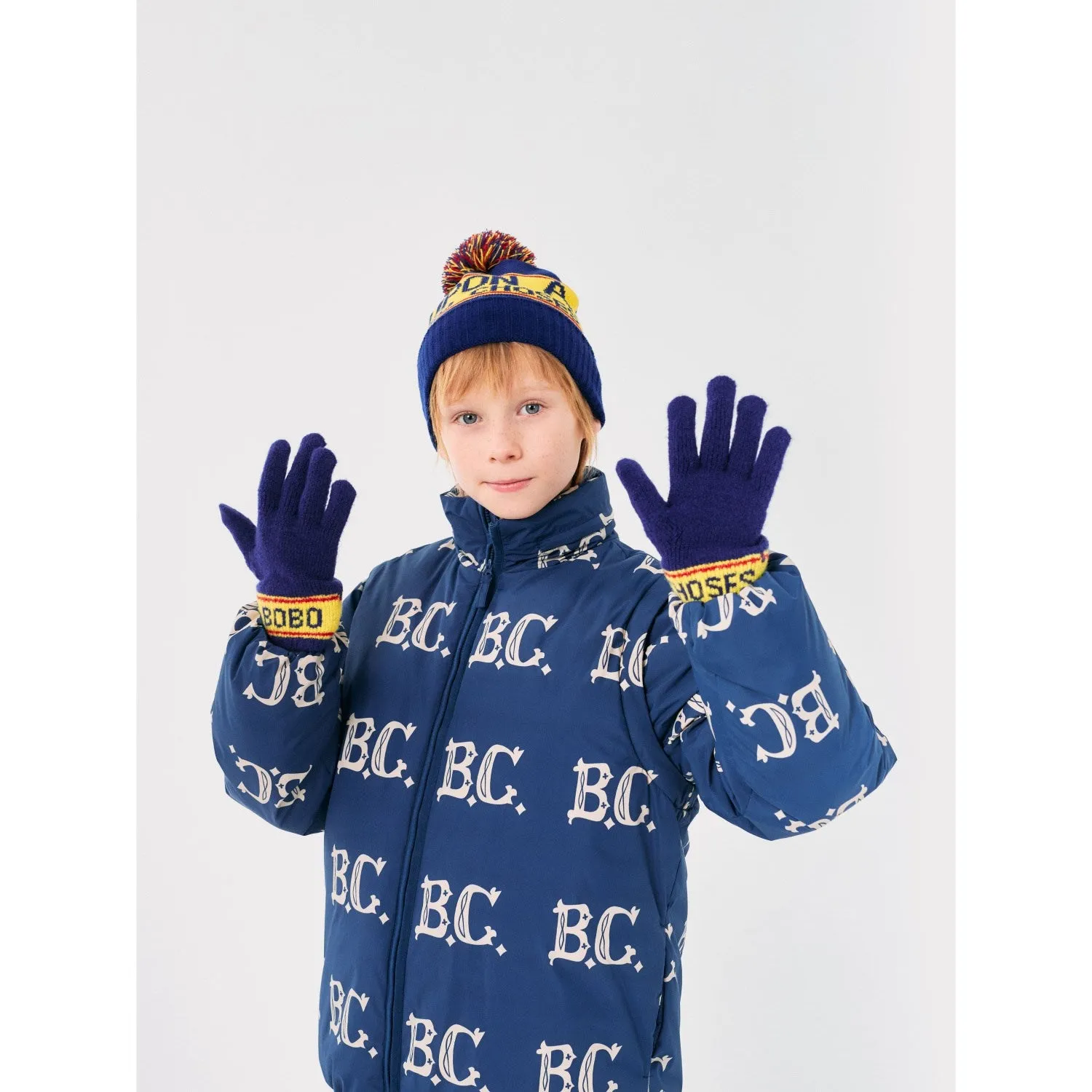 Bobo Choses Blue Once Upon A Time Knitted Gloves