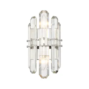 Bolton 2 Light Polished Nickel Sconce