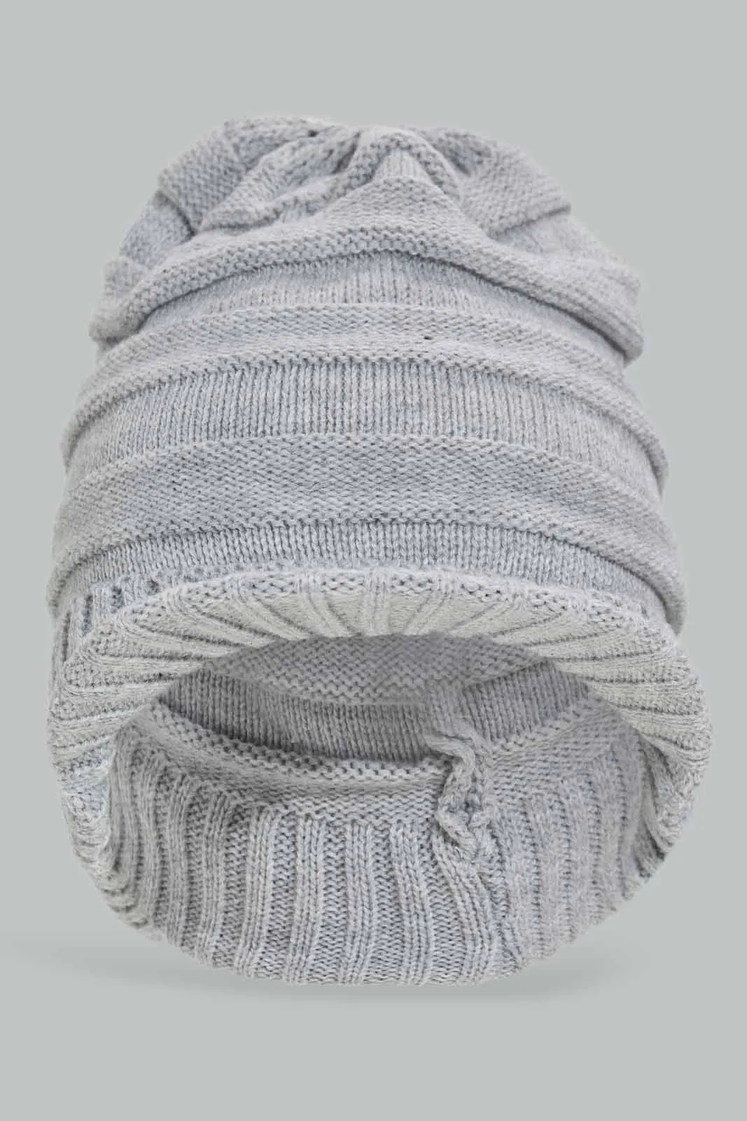 Boys Grey Knitted Cap