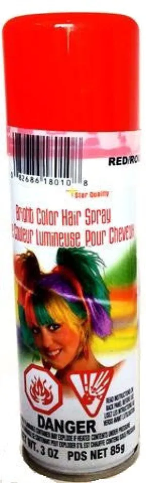 Bright Color Hairspray Red