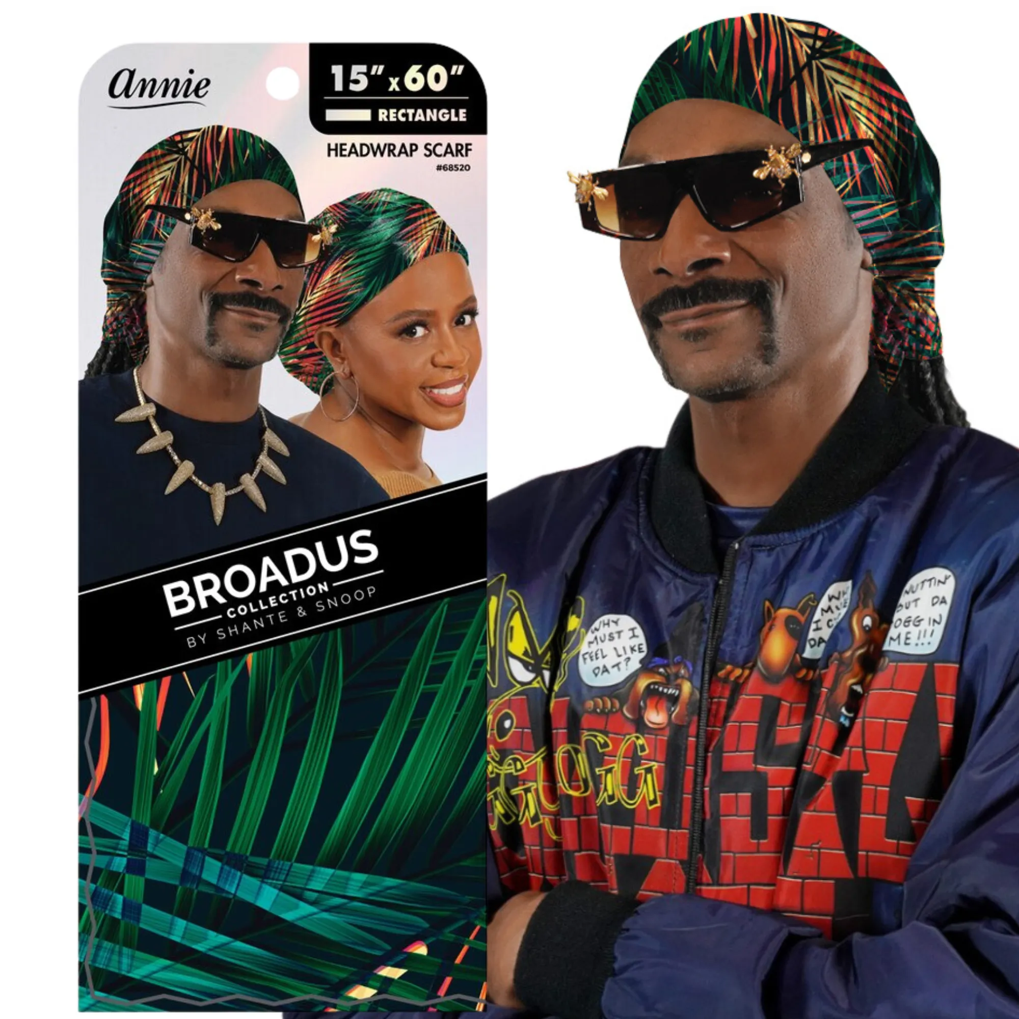 Broadus Collection Scarf by Snoop Dogg and Shante, Island Palms