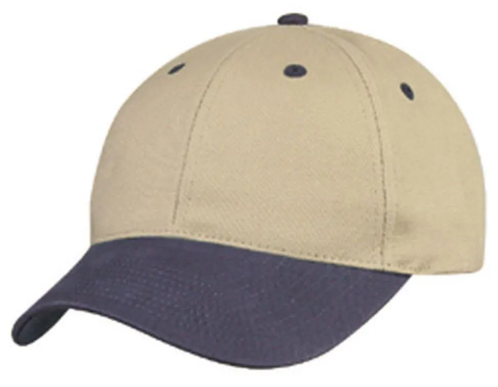 Brushed Cotton Baseball Caps Hats Light Weight 6 Panel Low Crown