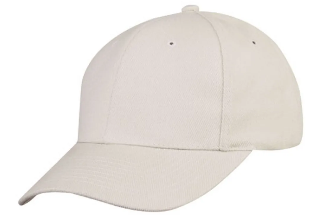 Brushed Cotton Baseball Caps Hats Light Weight 6 Panel Low Crown