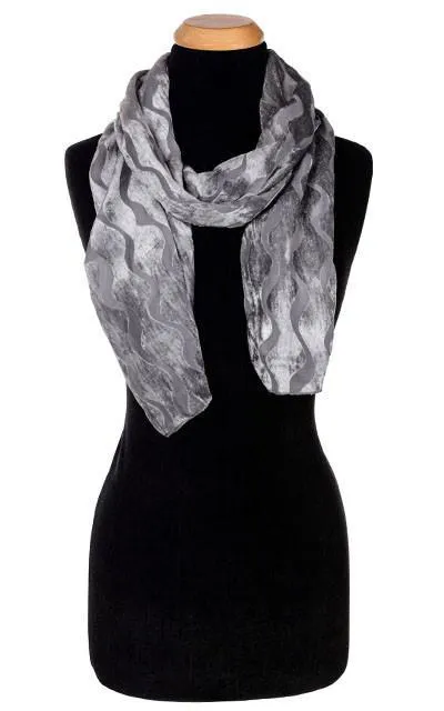 Classic Scarf - Burnout Velvet in Bering Sea - Sold Out!