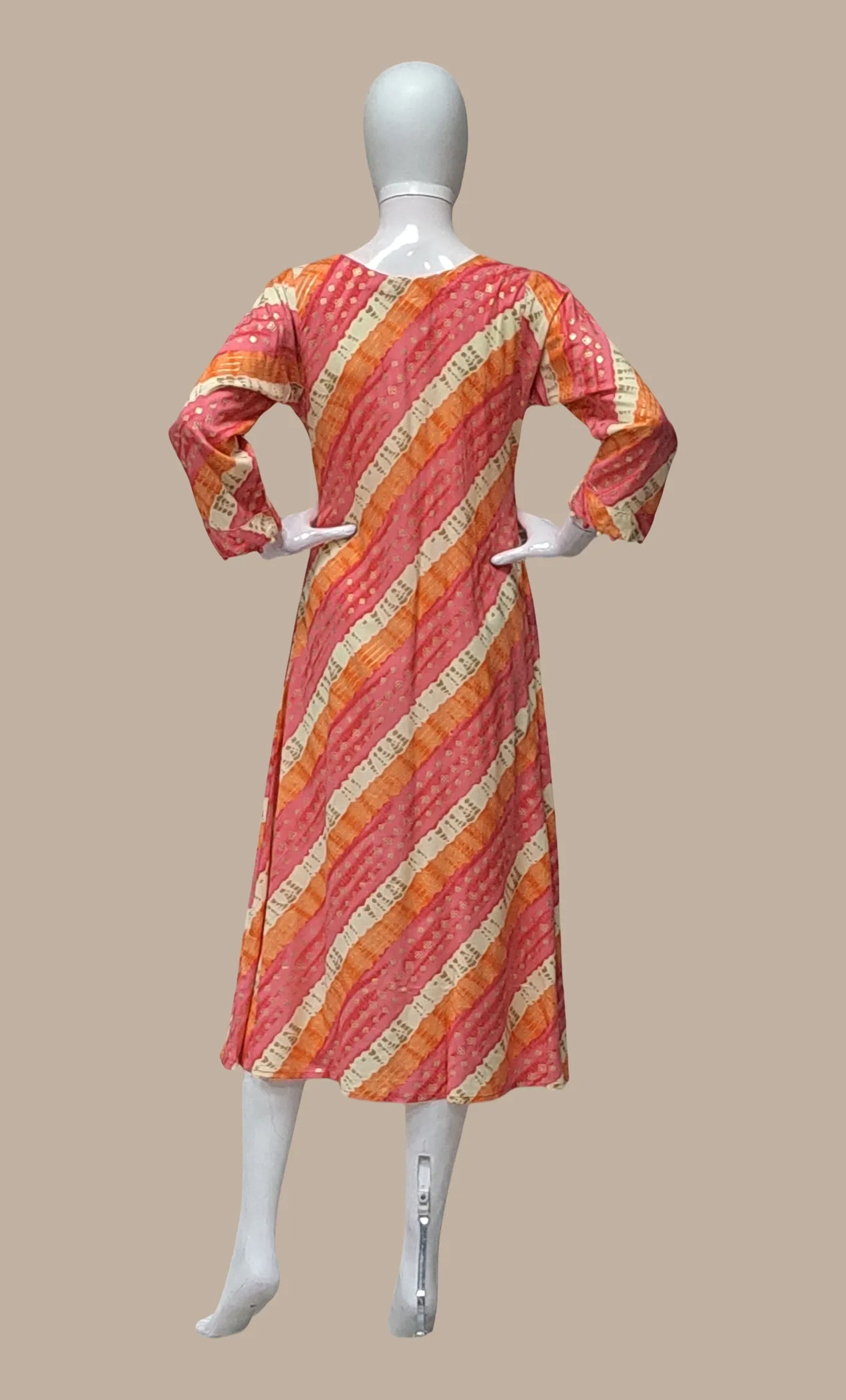 Coral Printed Kurti Dress