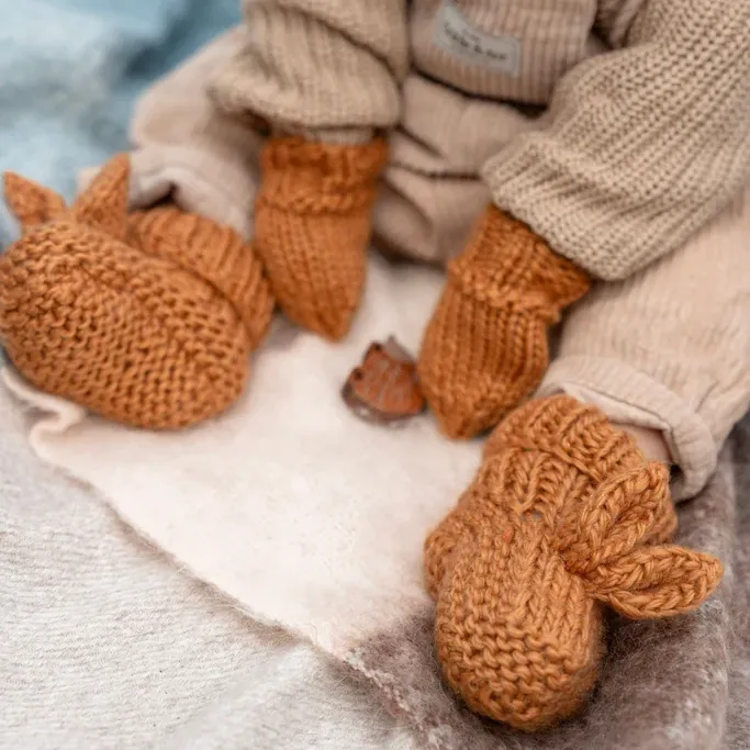 Cottontail Booties - Caramel