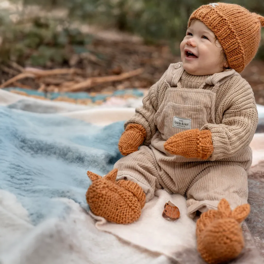 Cottontail Booties - Caramel