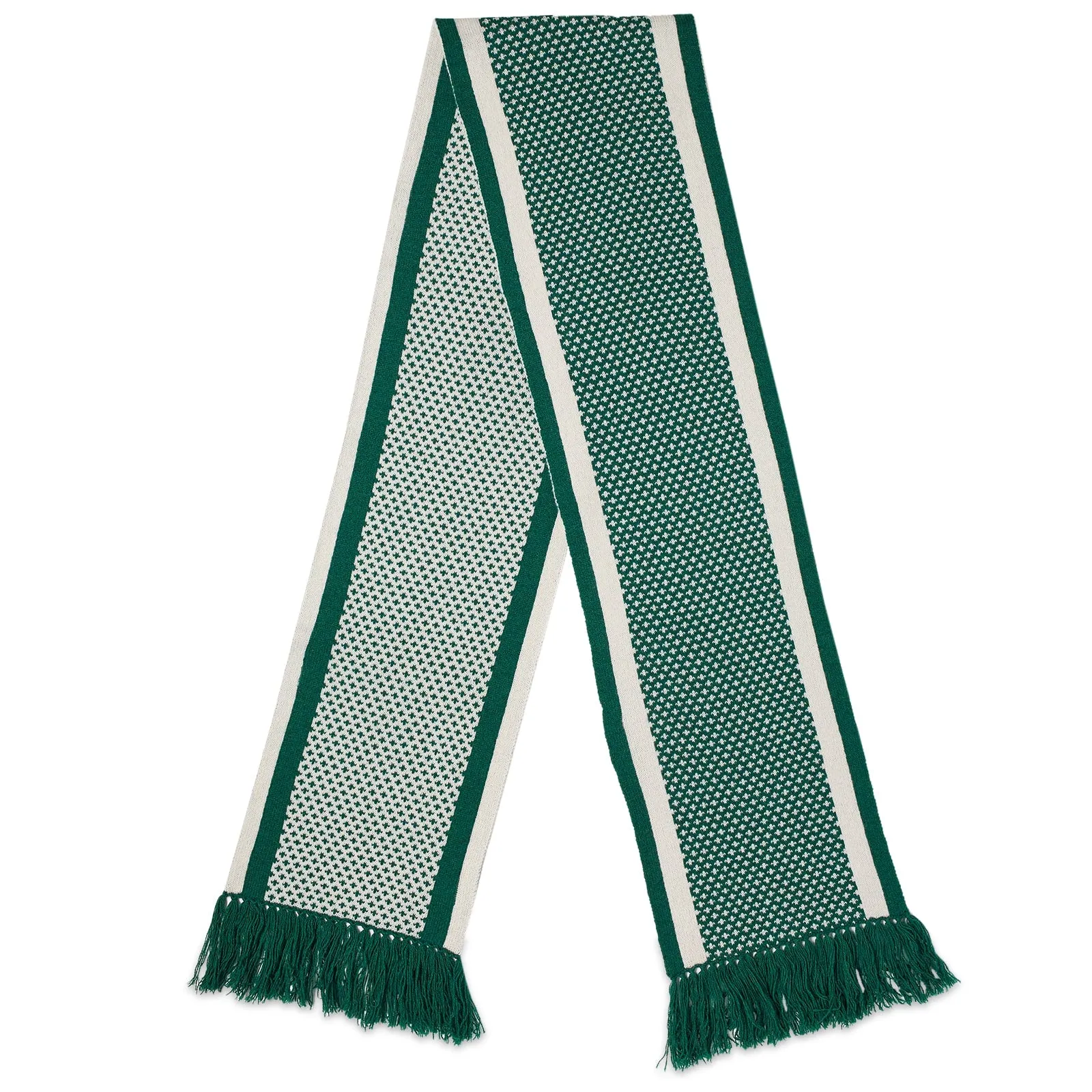 Drôle De Monsieur Jacquard scarf, green