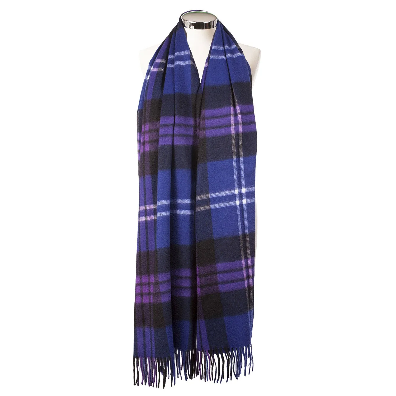 Dunedin Cashmere Big Check Stole  Heritage Of Scotland