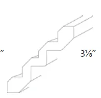 EB22-RCRMS Elegant Dove Traditional Crown Molding