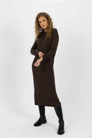 Elena Dress in Espresso