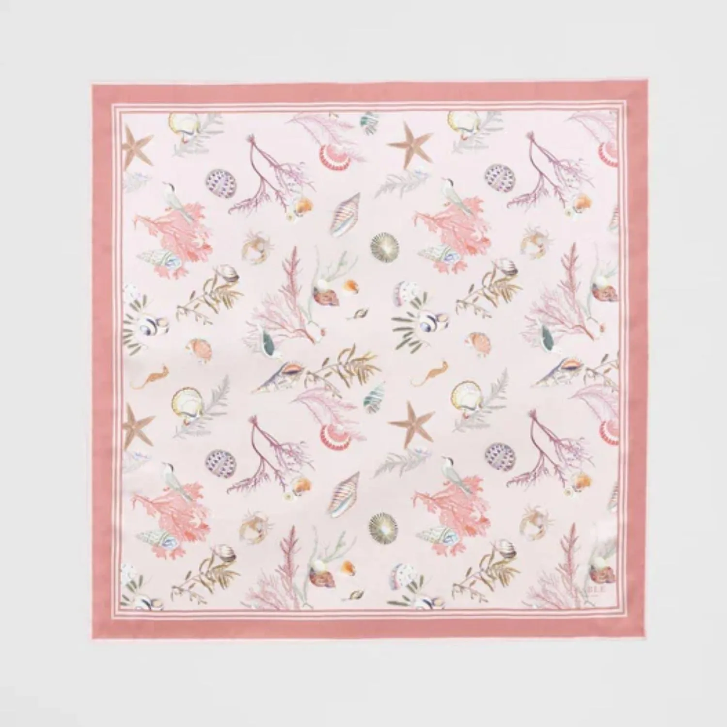 Fable England 70cm Lotus Pink Whispering Sands Square Scarf