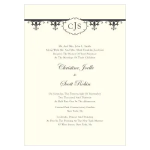 Fleur De Lis Invitation