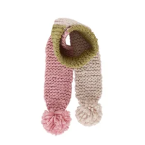 Forest Scarf Green and Pink