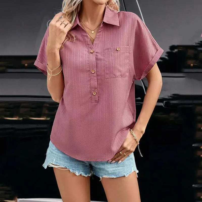 Glow Chic's Casual Loose Top With Pocket