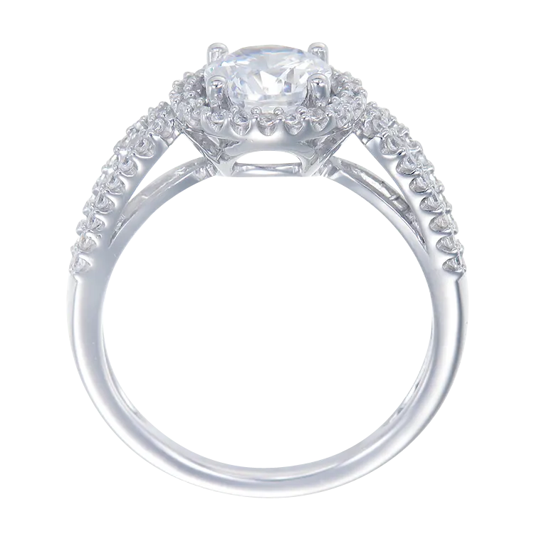 Graceful Royal Design Halo Ring