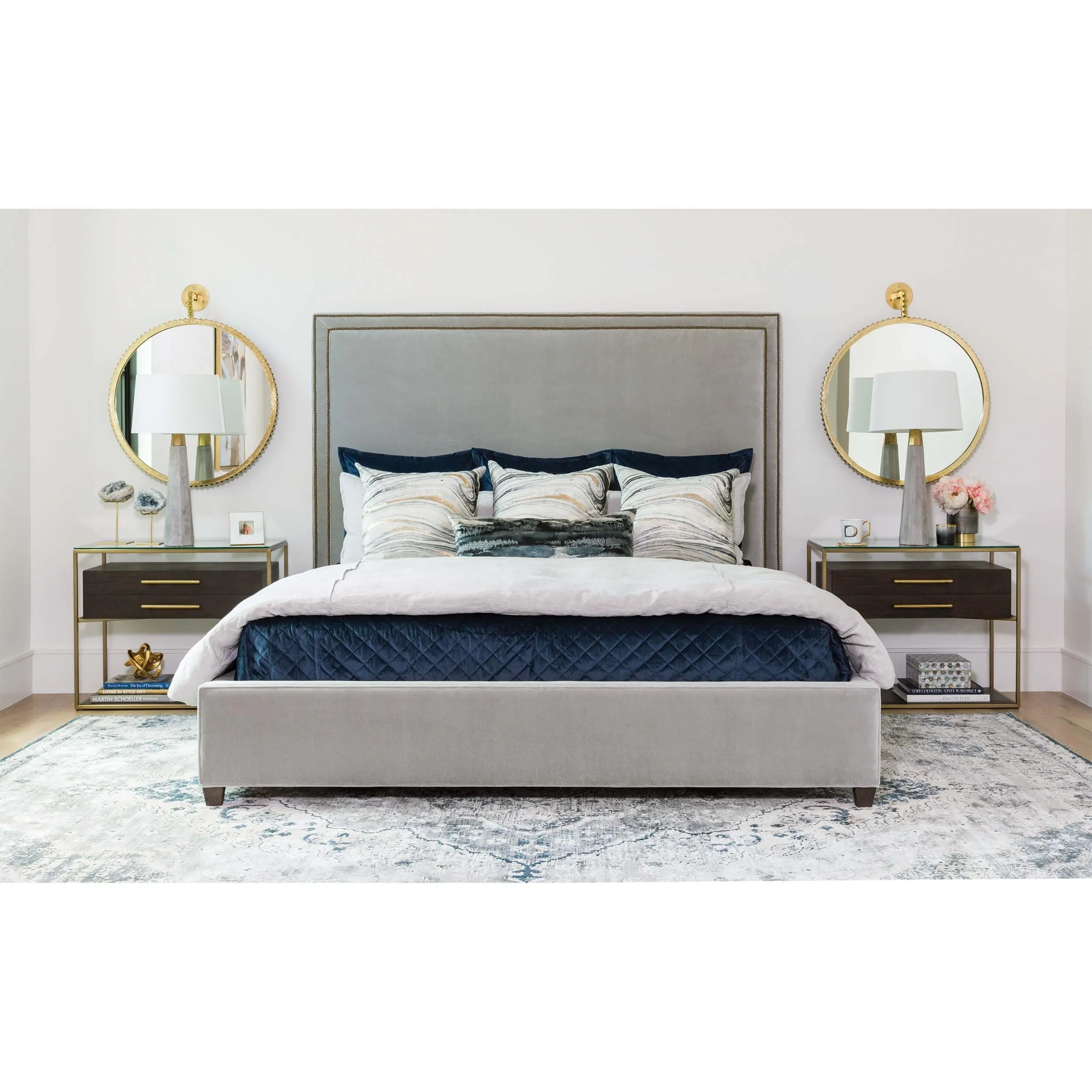 Hamilton Tall Bed, Vance Mist