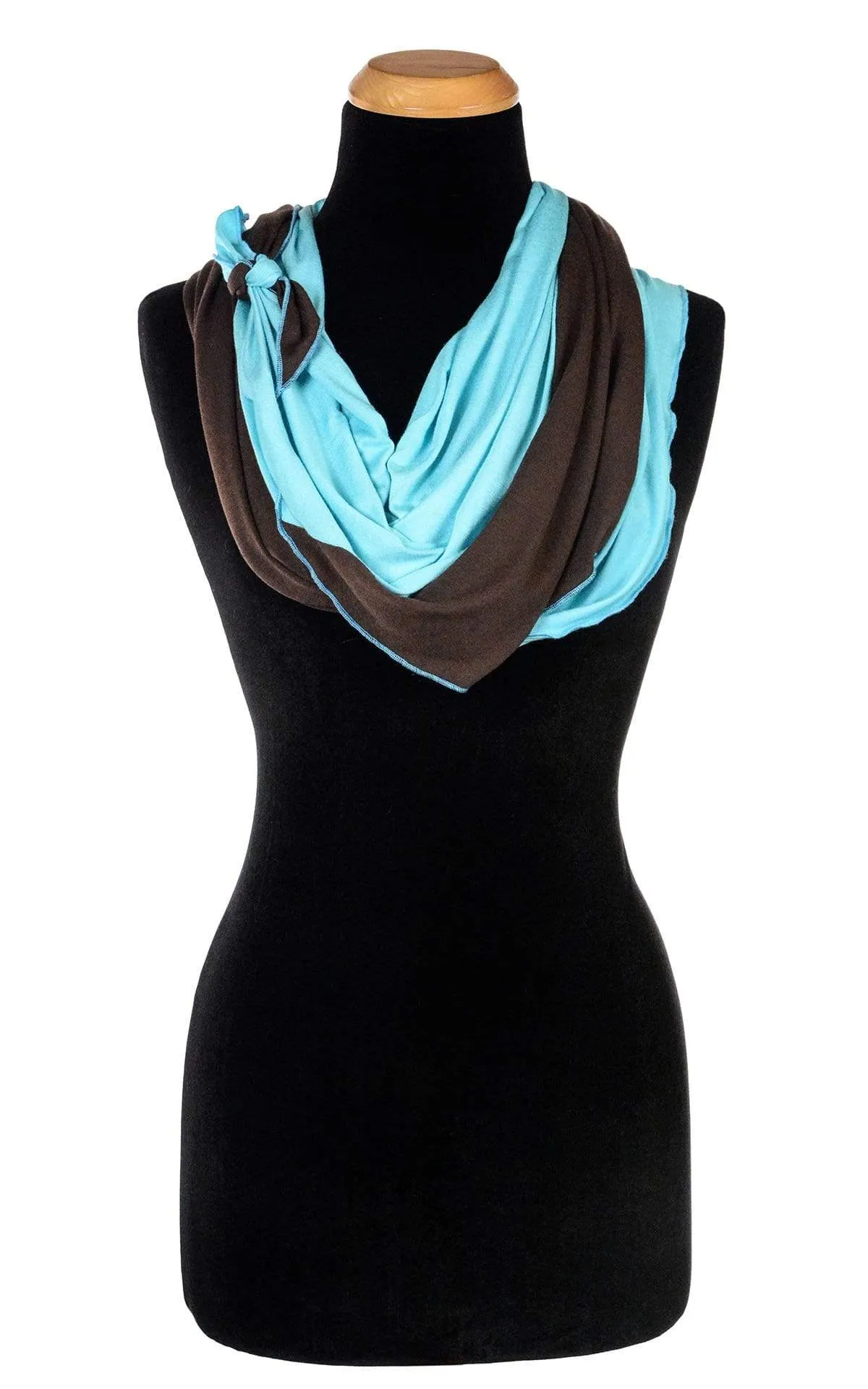 Handkerchief Scarf - Two-Tone, Jersey Knit