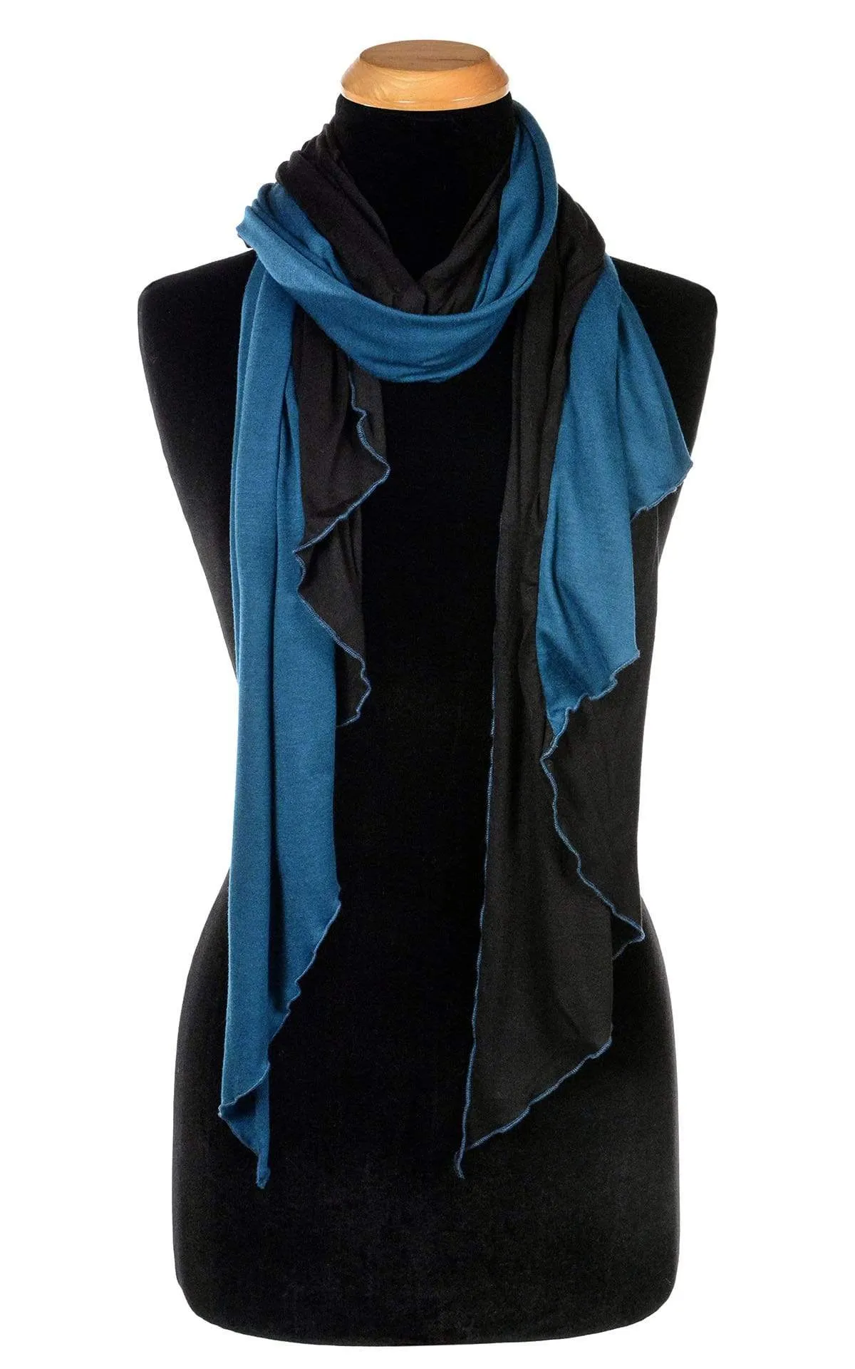 Handkerchief Scarf - Two-Tone, Jersey Knit