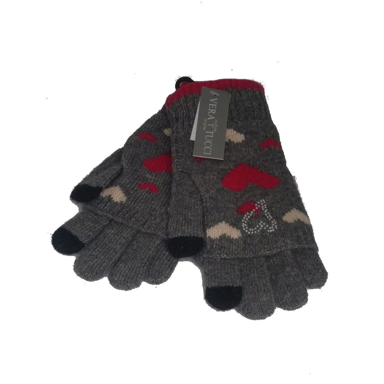 Knitted Hearts Glove - G09