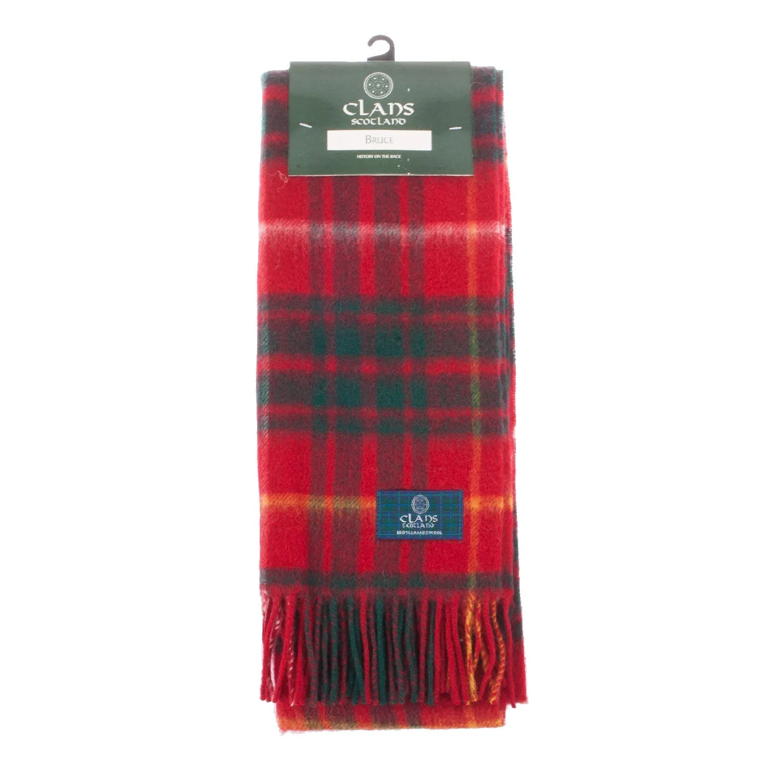 Lambswool Scottish Tartan Clan Scarf  Bruce