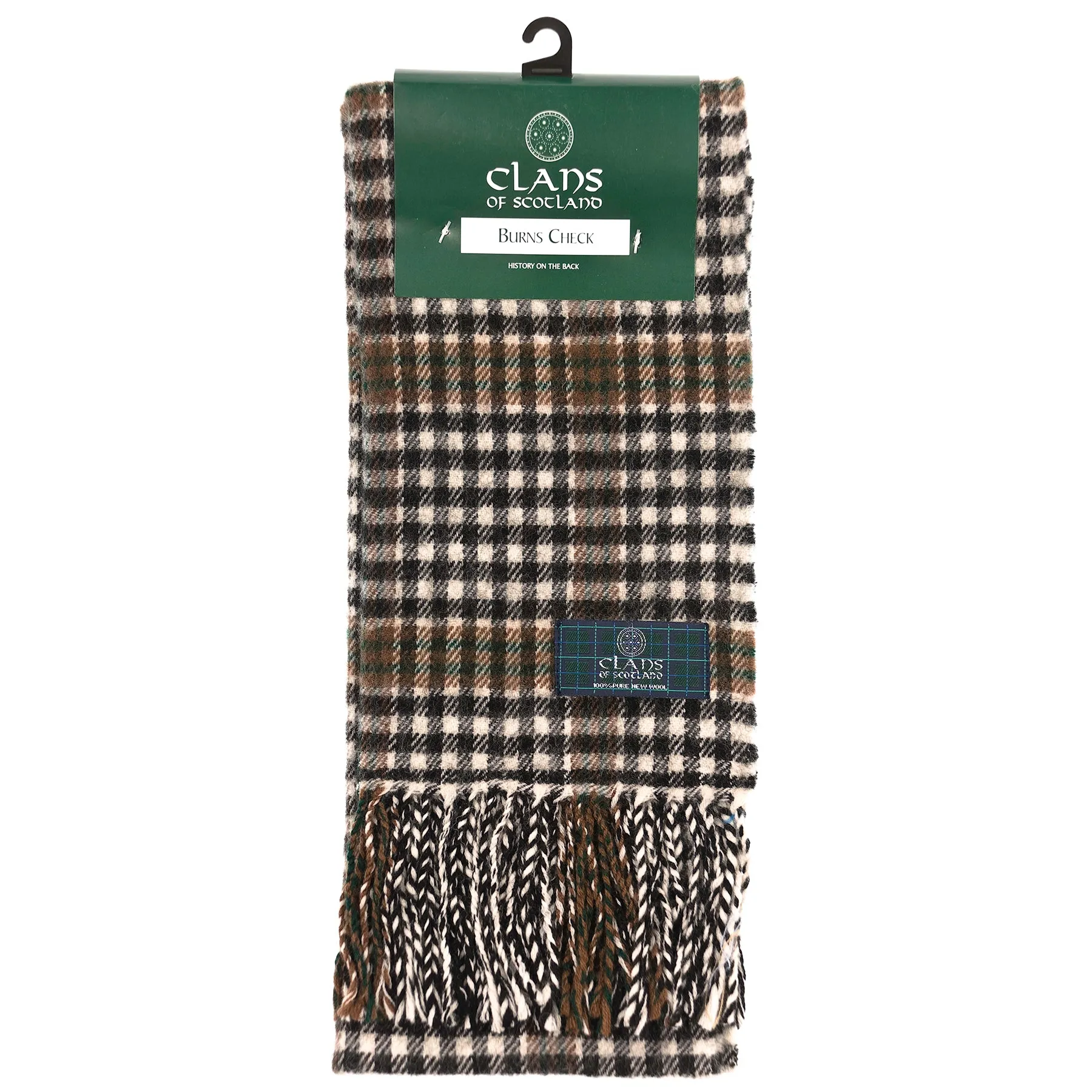 Lambswool Scottish Tartan Clan Scarf  Burns Check