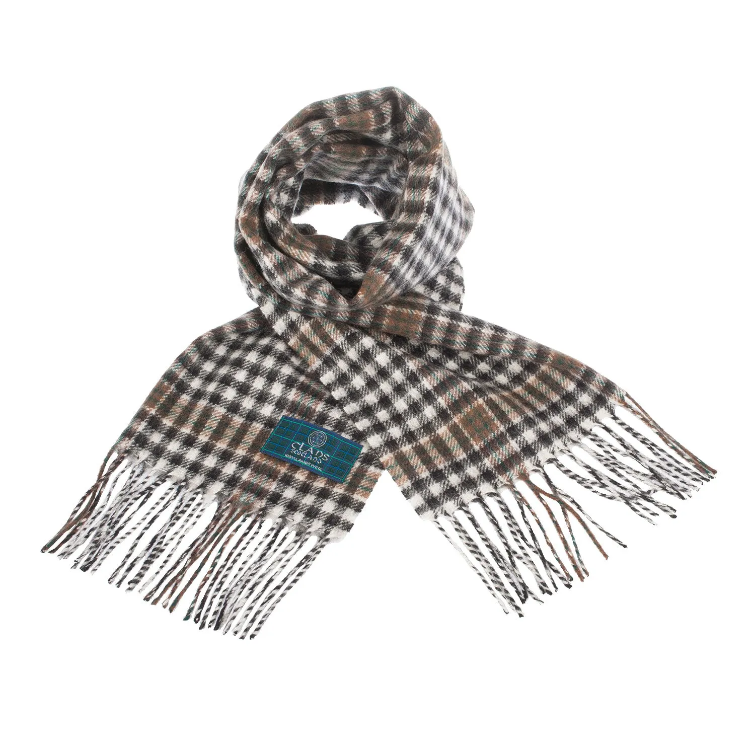 Lambswool Scottish Tartan Clan Scarf  Burns Check