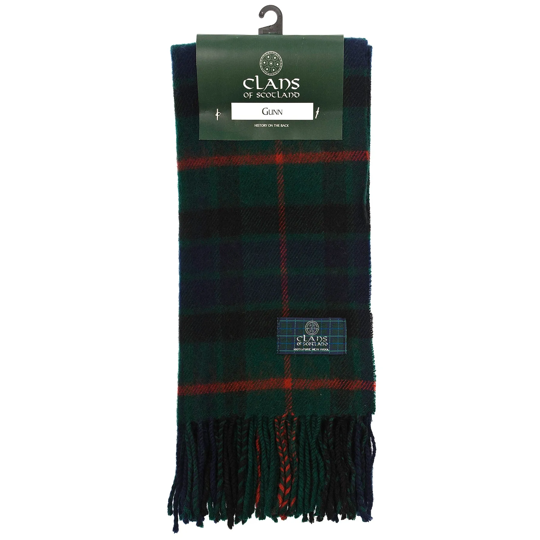 Lambswool Scottish Tartan Clan Scarf  Gunn