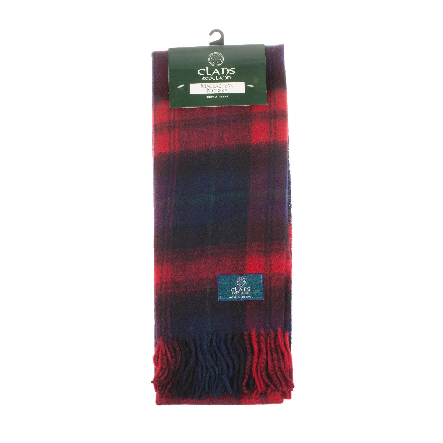 Lambswool Scottish Tartan Clan Scarf  Maclachlan