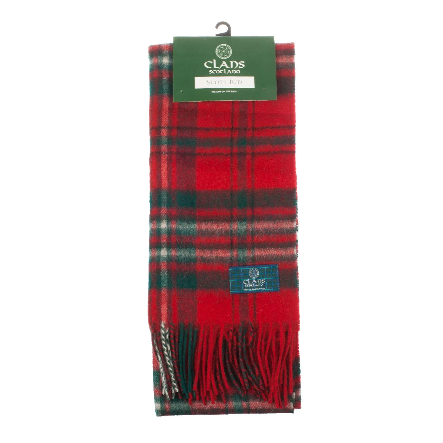 Lambswool Scottish Tartan Clan Scarf  Scott Red