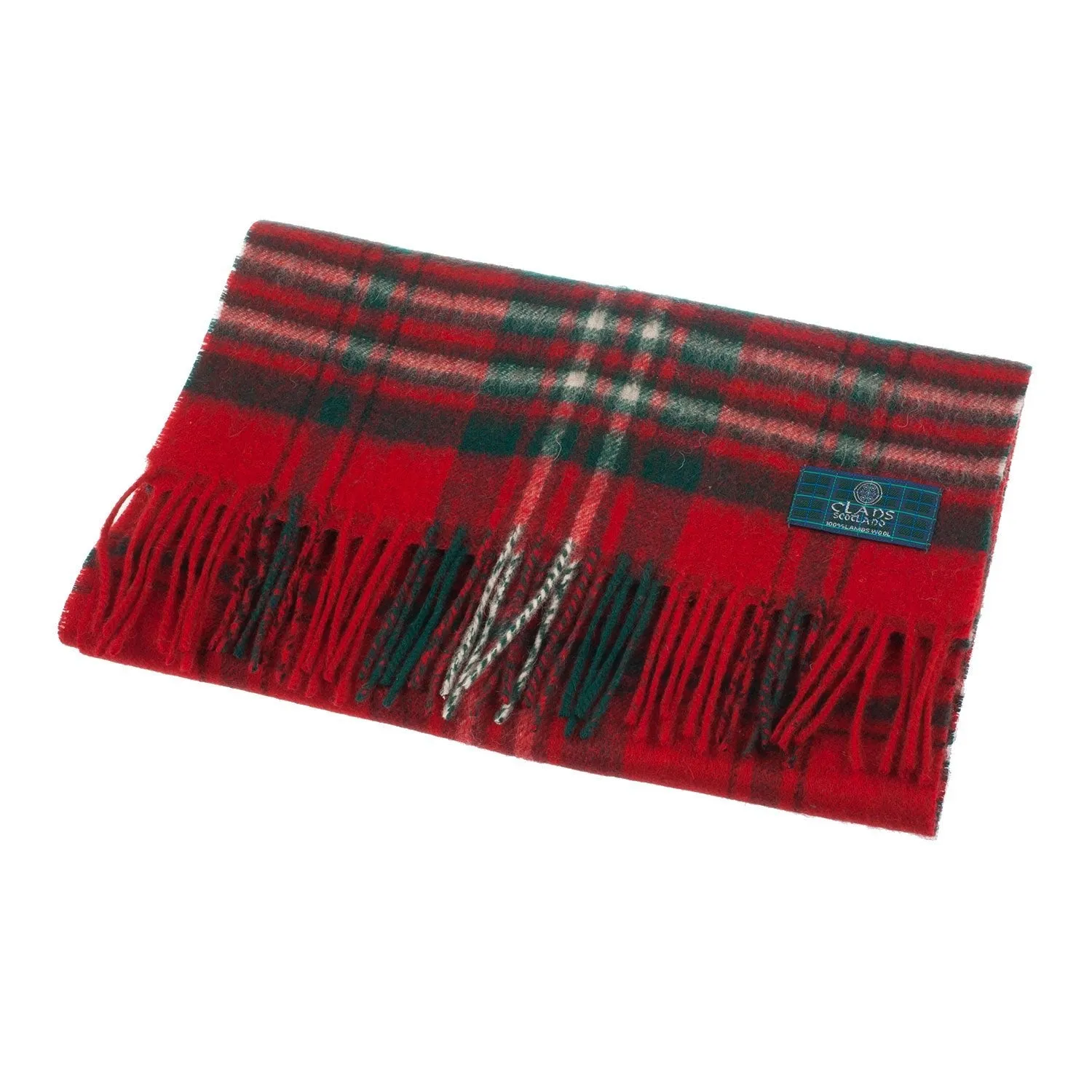 Lambswool Scottish Tartan Clan Scarf  Scott Red