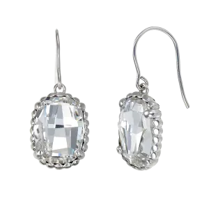 Luminous White Crystal Earrings