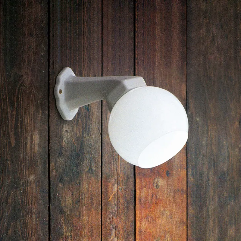 Mini Glazed Ceramic Arm Wall Light