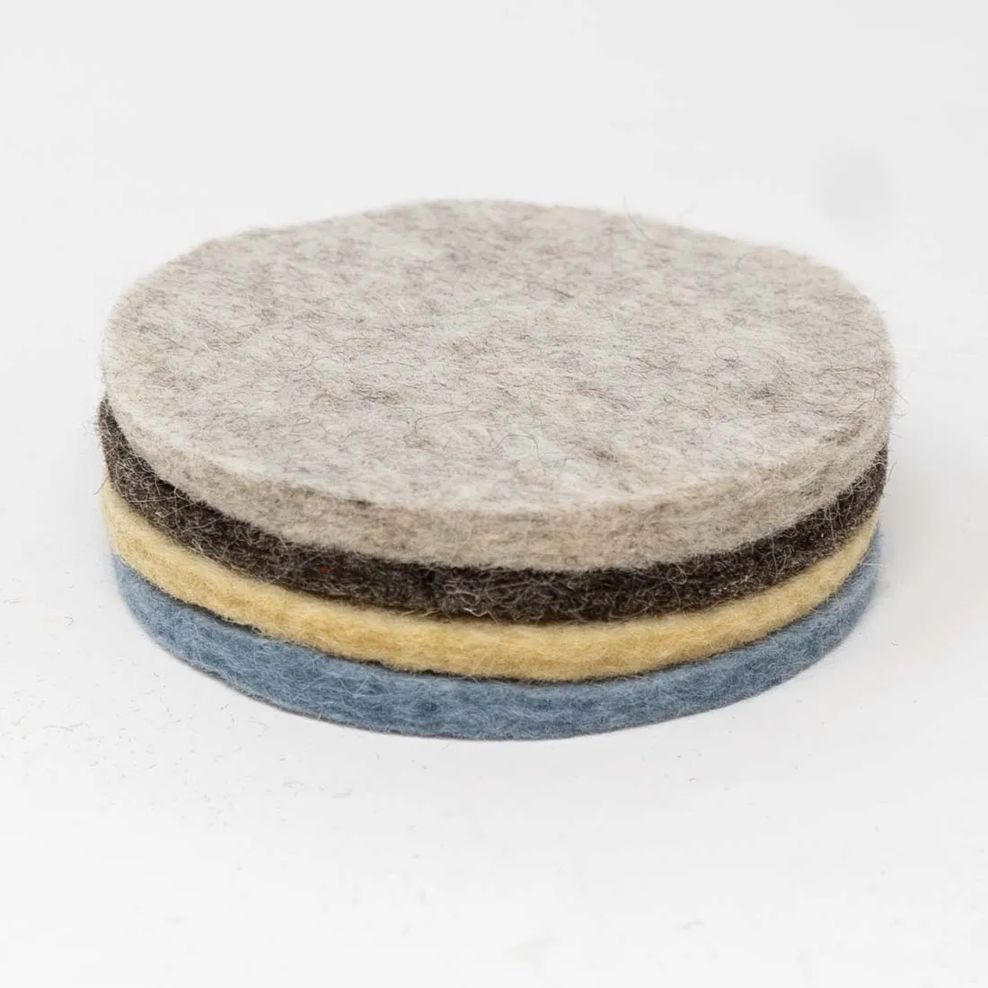 Nature Colors Wool Coaster Set