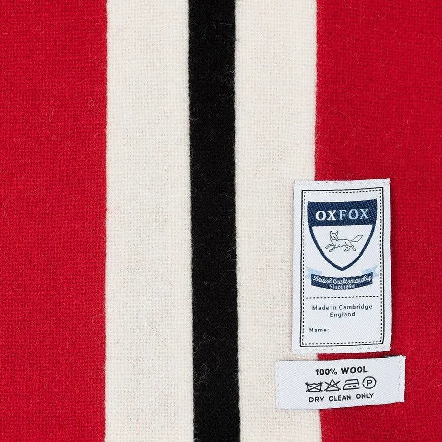 OXFOX Scarves Ascot - University College - Red White Black