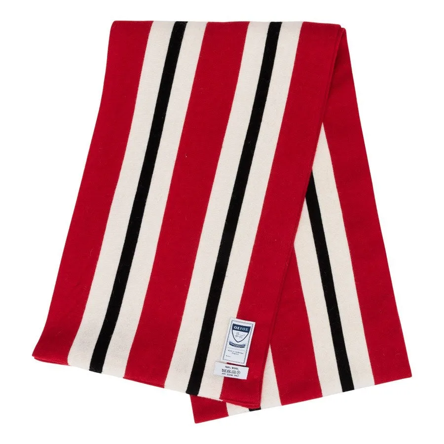 OXFOX Scarves Ascot - University College - Red White Black