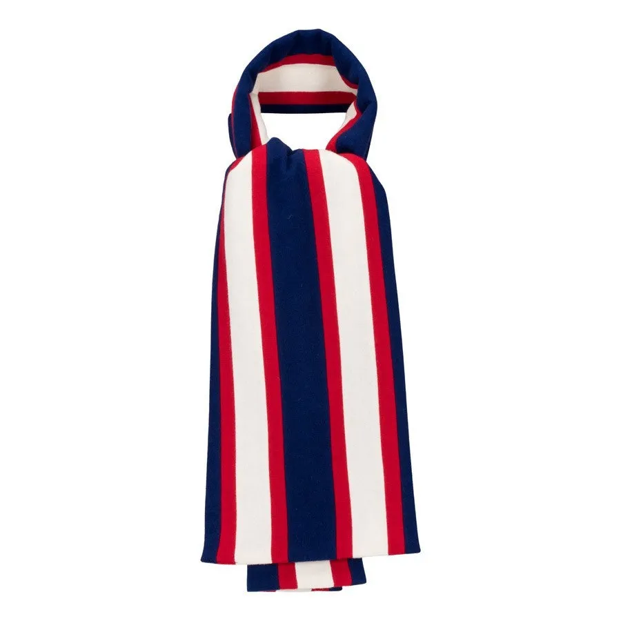 OXFOX Scarves Cottage - University College - Navy Blue Red White