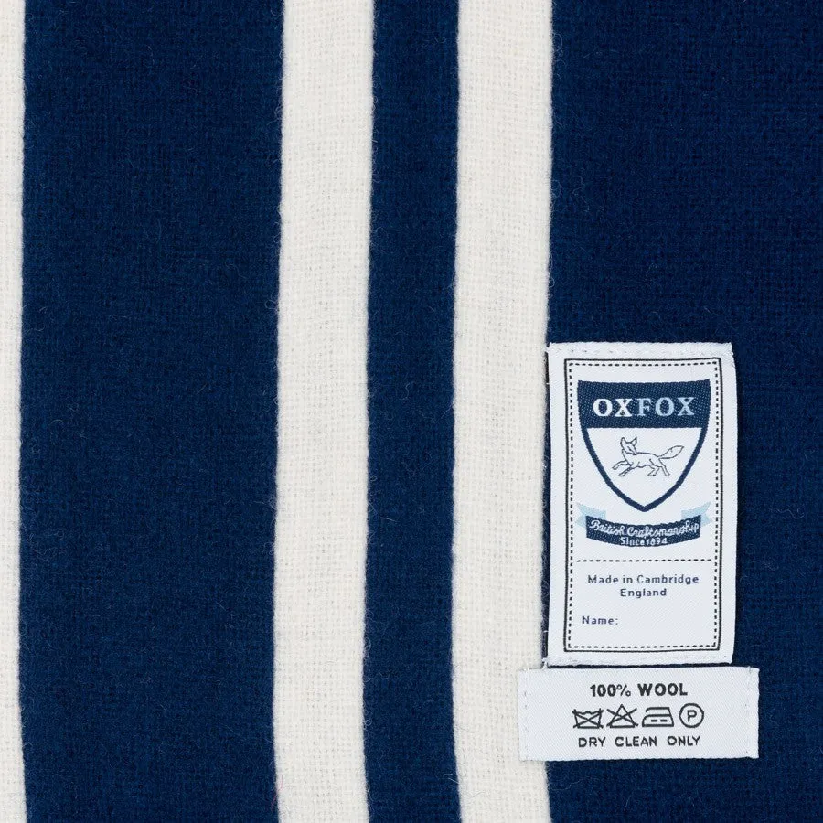 OXFOX Scarves Oxford - University College - Navy Blue White