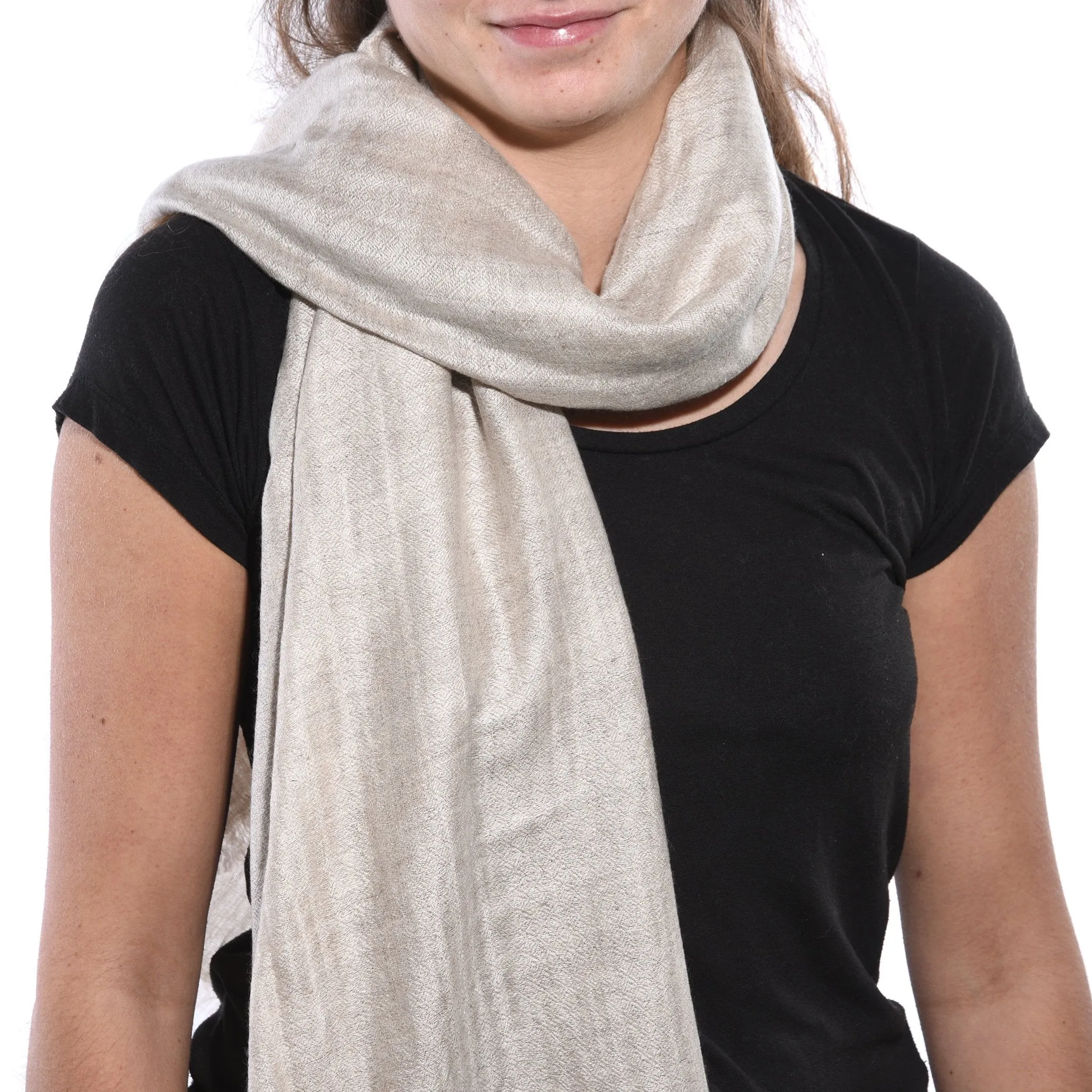 Pashloom Himalayan Cashmere Scarf with Silver Thread