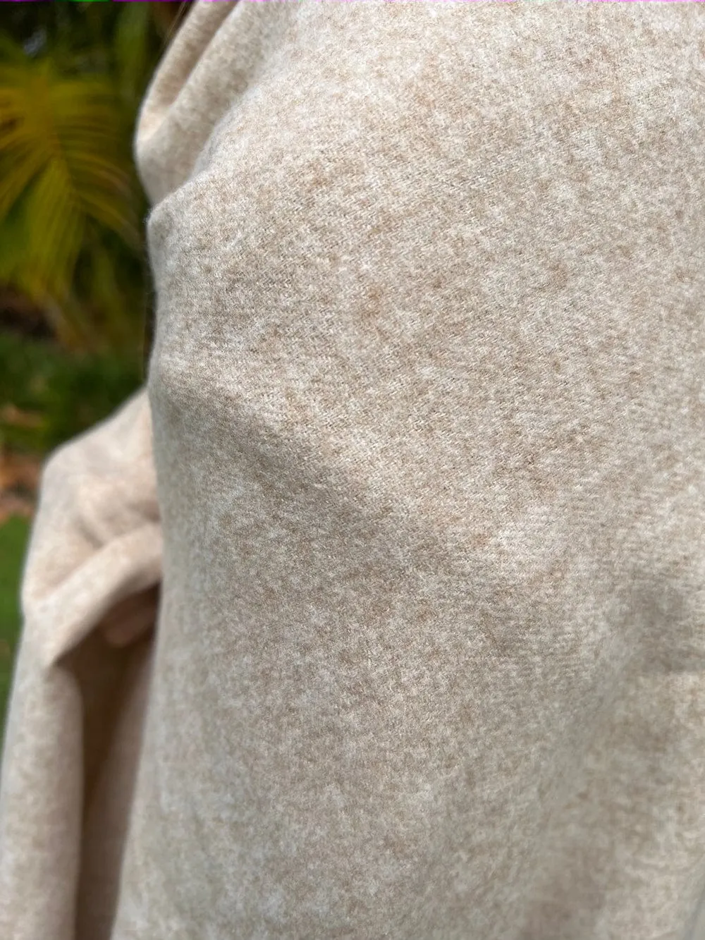 Pashmina Shawl - Beige Oatmeal - Winter Warmth