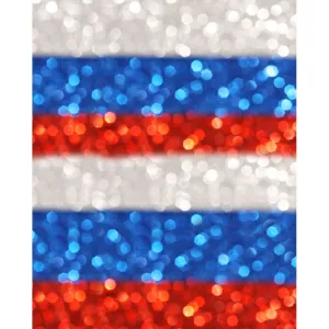 Patriotic Glitter Printed Backdrop